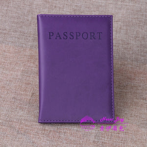 High Quality English PU Leather Passport Covers Document Cover Travel Passport Holder ID Card Passport Holder Travel Acceessory