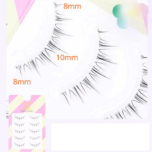 Dream Deer 5 Pairs False Eyelashes A Type Eyelashes Upgraded Lash V-shaped 0.14mm Transparent Stem Soft Natural Eye Lashes Mink