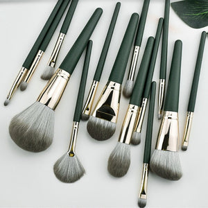 JTFIL14Pcs Makeup Brushes Soft Fluffy Makeup Tools Cosmetic Powder Eye Shadow Foundation Blush Blending Beauty Make Up Brush