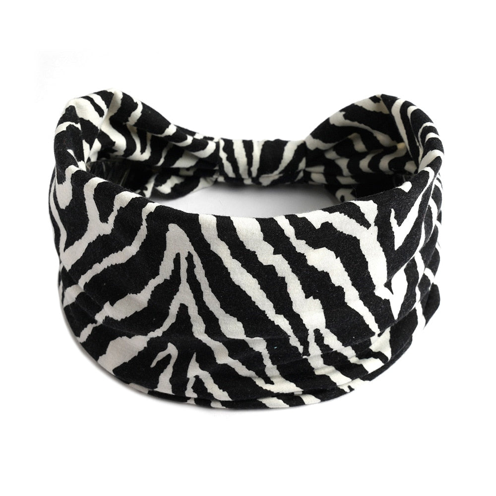 Bohemian Wide Cotton Stretch Headbands Women Headwrap Turban Headwear Bandage Hairbands Bandana Wide Headbands Hair Accessories