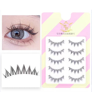 Dream Deer 5 Pairs False Eyelashes A Type Eyelashes Upgraded Lash V-shaped 0.14mm Transparent Stem Soft Natural Eye Lashes Mink