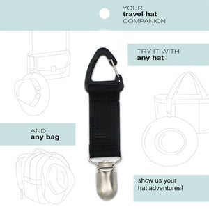 Hat Clip for Traveling Hanging on Bag Handbag Backpack Luggage for Kids Adults Outdoor Travel Beach Accessories Dropshipping