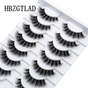 New 10pairs Mink Eyelashes Clear Band Eye Lashes Crisscross Transparent Band False Eyelashes Handmade Dramatic Lashes Upper Lash