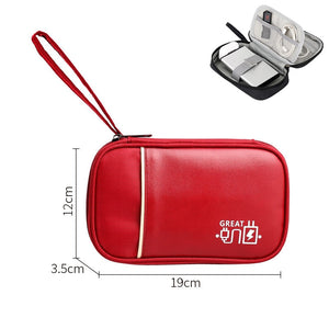 Travel Wire Bag Portable Waterproof Cable Pouch USB Electronics Charger Organizer Digital Gadget Kit Cosmetic Case Accessories