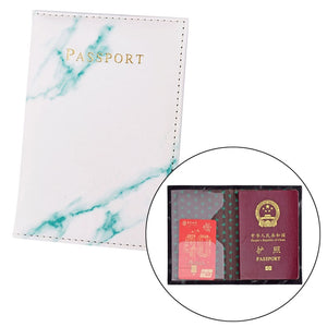 Elastic Band Leather Passport Cover RFID Blocking For Cards Travel Passport Holder Wallet Document Organizer Case Men Women