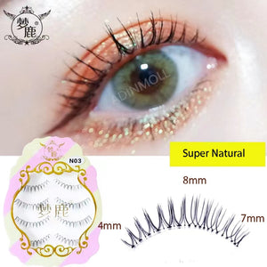 Dream Deer 5 Pairs False Eyelashes A Type Eyelashes Upgraded Lash V-shaped 0.14mm Transparent Stem Soft Natural Eye Lashes Mink