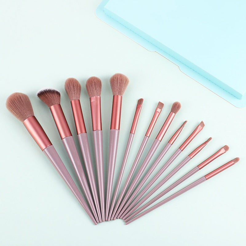 KOSMETYKI  Soft Fluffy Makeup Brushes Set Eye Shadow Foundation Women Cosmetic Powder Blush Blending Beauty Make Up beauty Tool