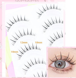 Dream Deer 5 Pairs False Eyelashes A Type Eyelashes Upgraded Lash V-shaped 0.14mm Transparent Stem Soft Natural Eye Lashes Mink