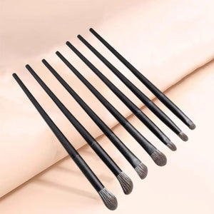 Natural Eye Makeup Brushes Set Eyeshadow Brush Eyebrow Contour Eyeliner Brush Women Eyes Cosmetic Blending Detail Make Up Tools
