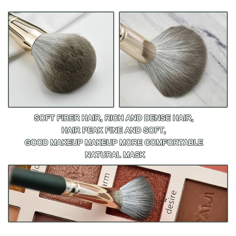 JTFIL14Pcs Makeup Brushes Soft Fluffy Makeup Tools Cosmetic Powder Eye Shadow Foundation Blush Blending Beauty Make Up Brush