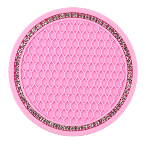 Car Coasters PVC Travel Auto Cup Holder Insert Coaster Anti Slip Vehicle Interior Accessories Cup Mats