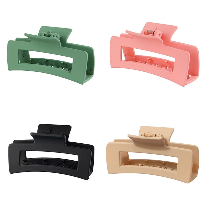 2/4PCS Matte Extra Large Hair Claw Clips Crab Hairpins Women Elegant Big Strong Hair Clips Ponytail Barrettes Hair Accessories
