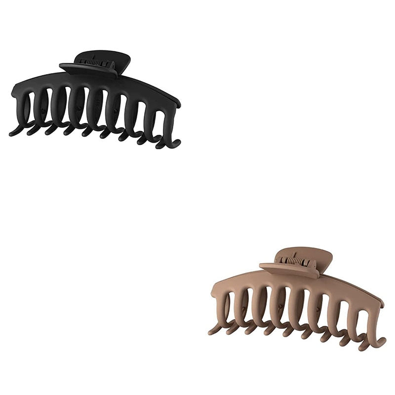 2/4PCS Matte Extra Large Hair Claw Clips Crab Hairpins Women Elegant Big Strong Hair Clips Ponytail Barrettes Hair Accessories