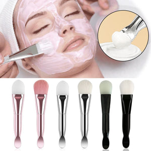 Mask Brushes Silicone Head Mask Brush Flat Soft Hair BB Cream Foundation Applicator Mud Mask Blender Make Up Beauty Tools