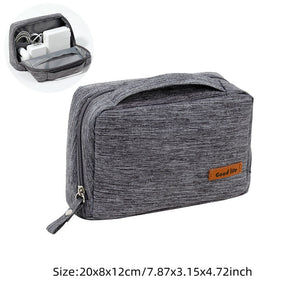 Travel Wire Bag Portable Waterproof Cable Pouch USB Electronics Charger Organizer Digital Gadget Kit Cosmetic Case Accessories