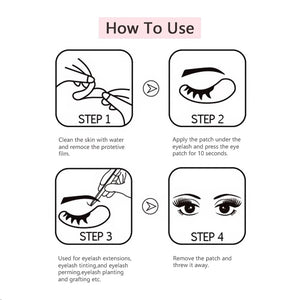 OWOSC 50/100PCS Wholesale Hydrogel Gel Eye Patches for Eyelash Extension Eyepads Eyelash patch Lash Extension Mask Eyepad Makeup