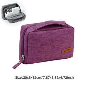 Travel Wire Bag Portable Waterproof Cable Pouch USB Electronics Charger Organizer Digital Gadget Kit Cosmetic Case Accessories