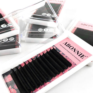 Abonnie Super Soft Blomming Lashes Easy Fan Eyelash Extensions Mega Volume Fans 8-25m All Size Eyelashes Supplies for Eye Beauty