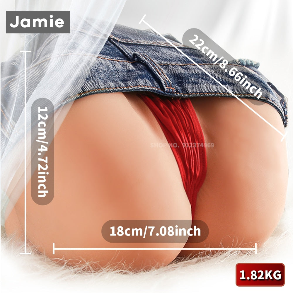 Male Masturbator Vibrator Artificial Ass Anal Real Pussy Double Channels Tight Vagina Adult Sex Doll Toy for Men Masturbation