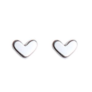 S925 silver needle cute little love earrings small fresh gloss earrings female Meng peach gift