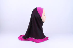 Ethnic style turban hijab Arab popular double-layer ironing drill Hui convenient hijab wholesale