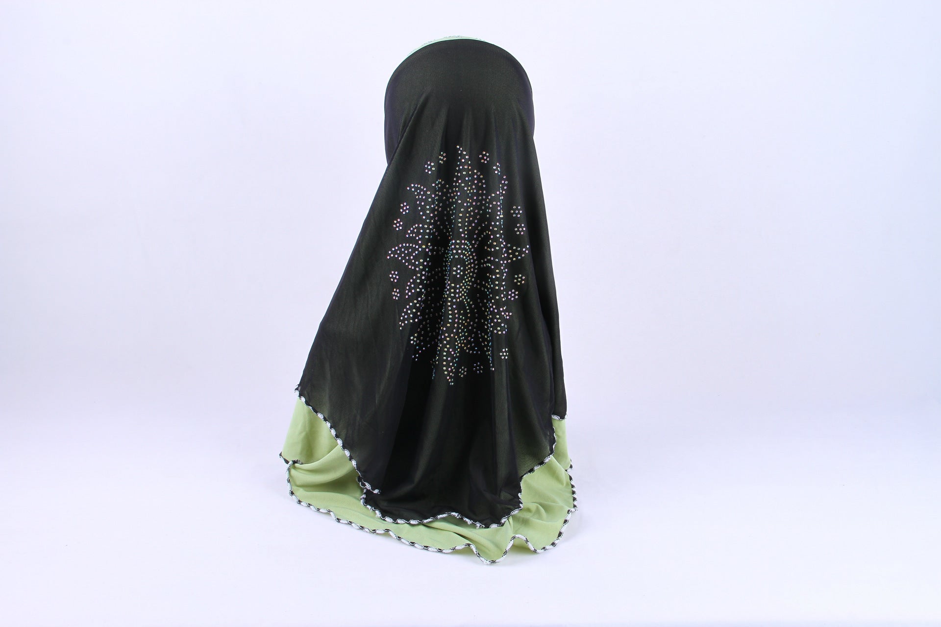 Ethnic style turban hijab Arab popular double-layer ironing drill Hui convenient hijab wholesale