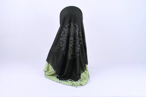 Ethnic style turban hijab Arab popular double-layer ironing drill Hui convenient hijab wholesale
