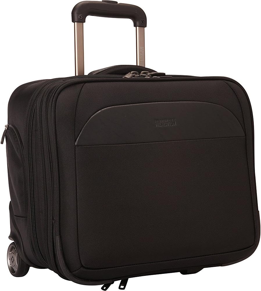 Kenneth Cole Reaction ProTec Laptop & Tablet Business 14.1” to 18.4” Computer Bag Collection for School, Work, & Travel, Black, Wheeled 16" Laptop Case