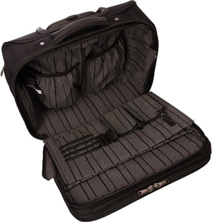 Kenneth Cole Reaction ProTec Laptop & Tablet Business 14.1” to 18.4” Computer Bag Collection for School, Work, & Travel, Black, Wheeled 16" Laptop Case
