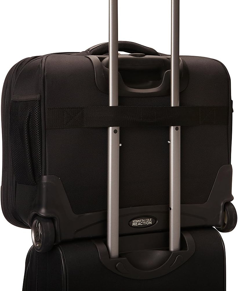 Kenneth Cole Reaction ProTec Laptop & Tablet Business 14.1” to 18.4” Computer Bag Collection for School, Work, & Travel, Black, Wheeled 16" Laptop Case