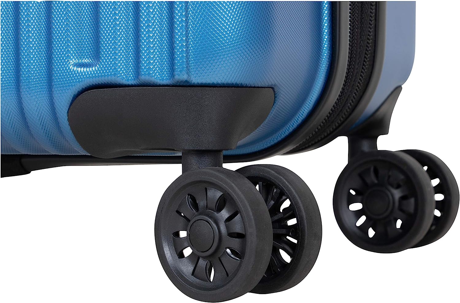Ben Sherman Heathrow Haul 28” Lightweight Hardside Expandable 8-Wheel Spinner Checked Suitcase, Vivid Blue, inch