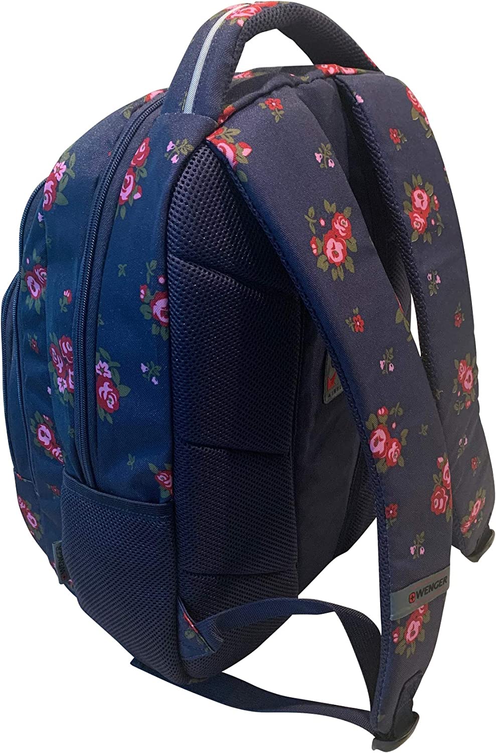 Wenger Upload Backpack With 16" Laptop Pocket And Tablet Pocket, Navy Floral Print