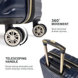 Kenneth Cole REACTION Madison Square Hardside Chevron Expandable Luggage
