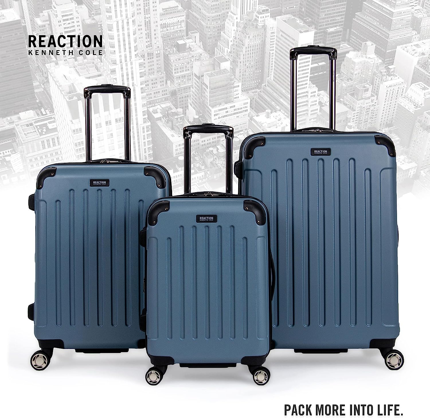 Kenneth Cole REACTION Renegade Expandable Luggage Lightweight Hardside 8-Wheel Spinner Travel Suitcase Bag