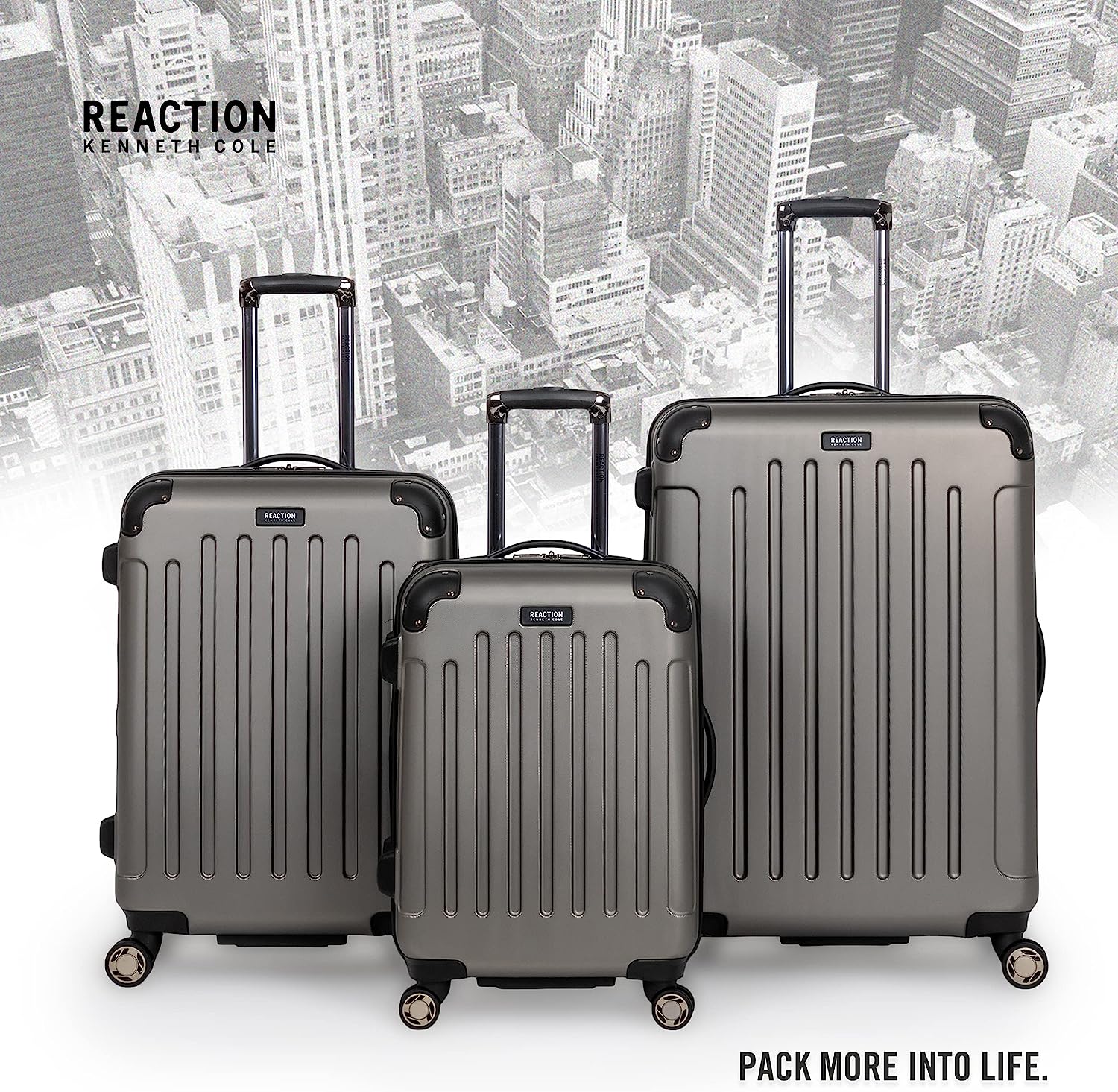 Kenneth Cole REACTION Renegade Expandable Luggage Lightweight Hardside 8-Wheel Spinner Travel Suitcase Bag