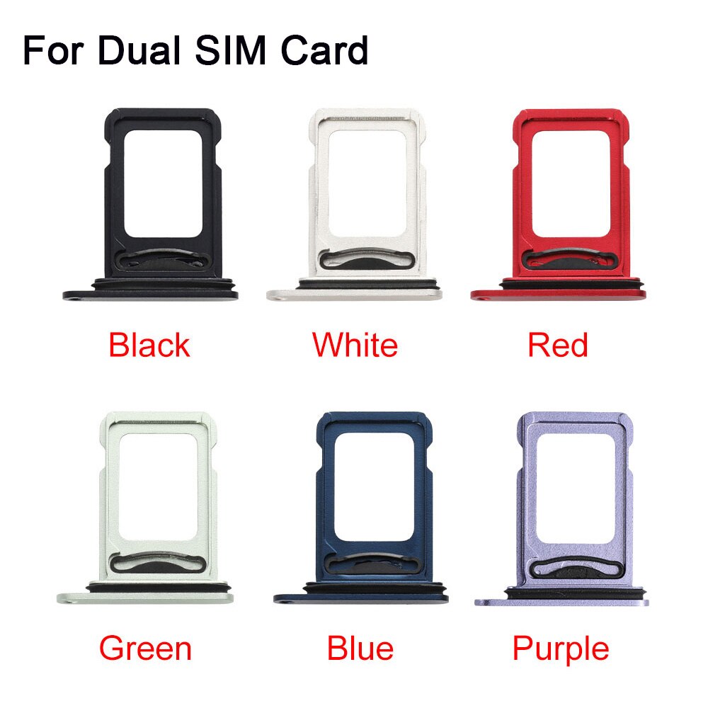 Dual & Single SIM Card Tray For iPhone 12 Sim Holder Slot Replacement Parts