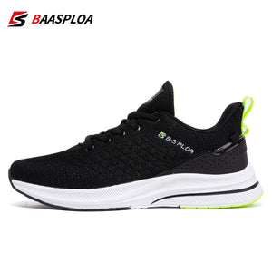 Baasploa Lightweight Running Shoes For Men 2023 Men\&#39;s Designer Mesh Casual Sneakers Lace-Up Male Outdoor Sports Tennis Shoe