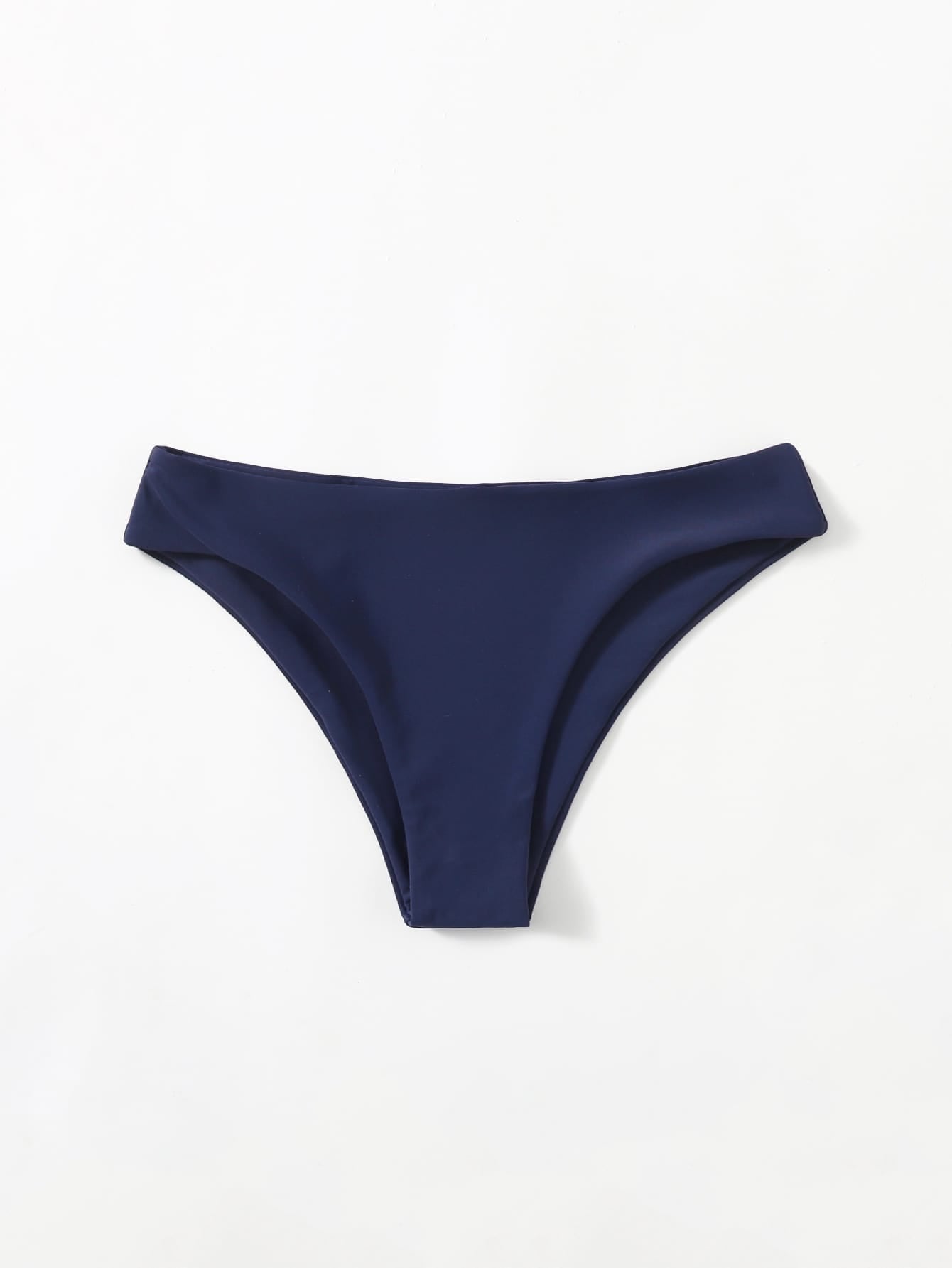 ZTVitality Solid Nylon Sexy Bikini Women's Swimsuit 2021 New Arrival Mid Waist Separate Swimwear Summer Brazilian Bikinis Bottom