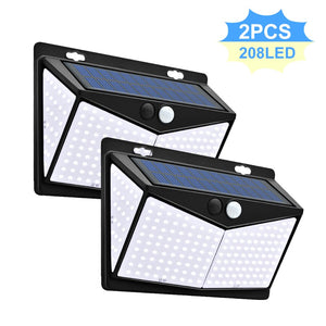 468 208 310 LED Solar Lamps 3 Modes PIR Motion Sensor Waterproof Garden decor wall street Lights Outdoor Sunlight Powered lights