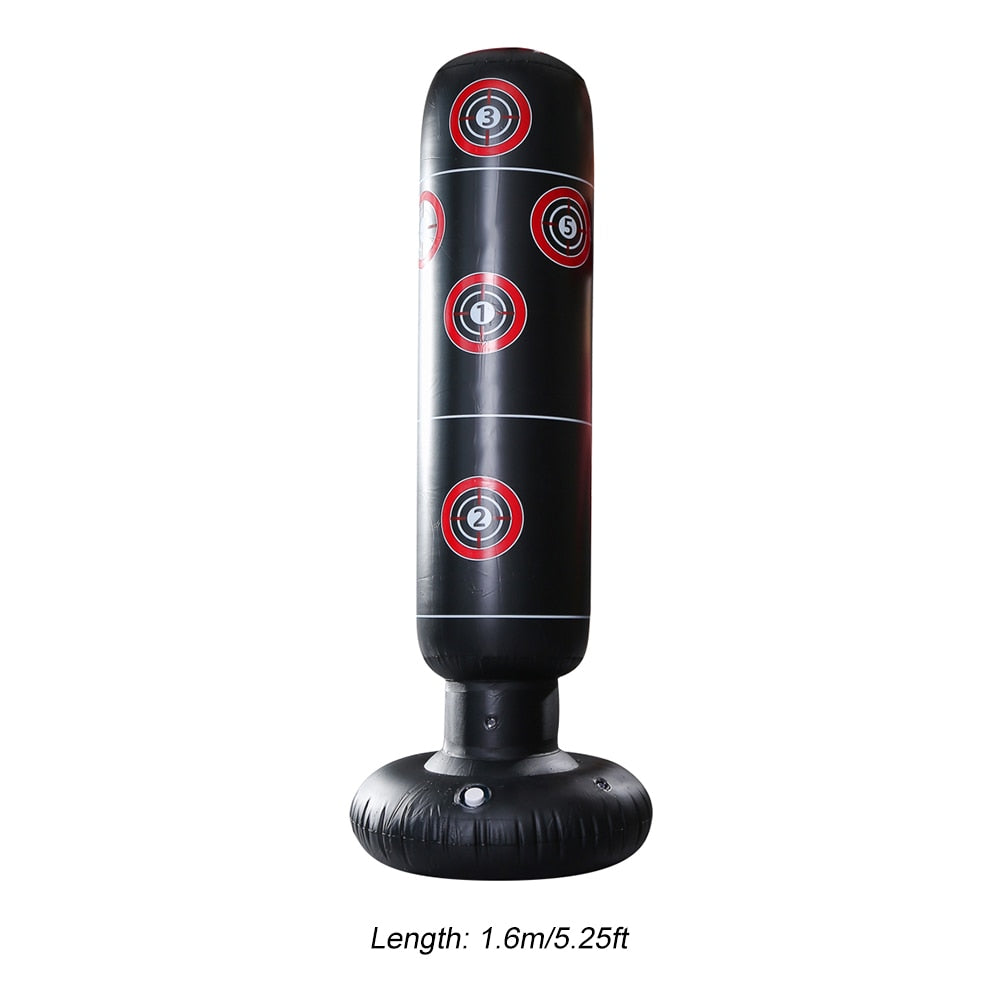 Inflatable Boxing Bag Training Pressure Relief Exercise Water Base Punching Standing Sandbag Fitness Body Building Equipment 