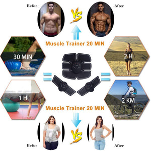 Muscle Stimulator EMS Massager Abdominal Muscle Trainer Electrostimulation Hip Trainer Abdomen Arm Exercise Machine Gym Equiment