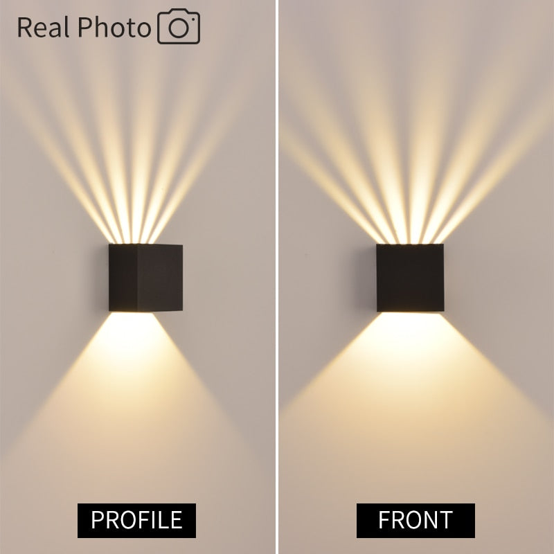 JoollySun Outdoor Wall Light Waterproof LED Lighting for Home Decoration Garden Balcony Gate Side Modern Wall Lights AC85-265V