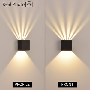 JoollySun Outdoor Wall Light Waterproof LED Lighting for Home Decoration Garden Balcony Gate Side Modern Wall Lights AC85-265V