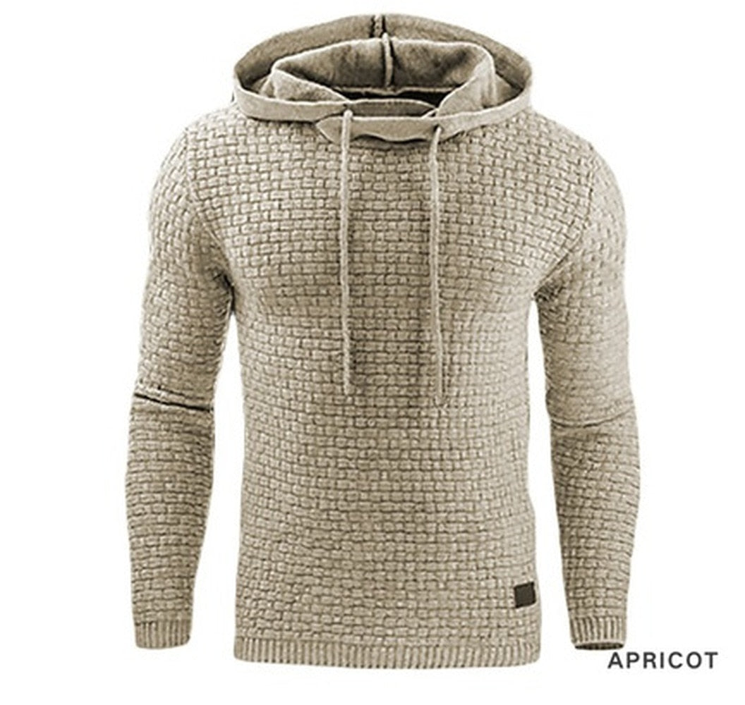 Men&#39;s Hoodies Slim Hooded Sweatshirts Mens Pullover Male Casual Sportswear Streetwear Clothing