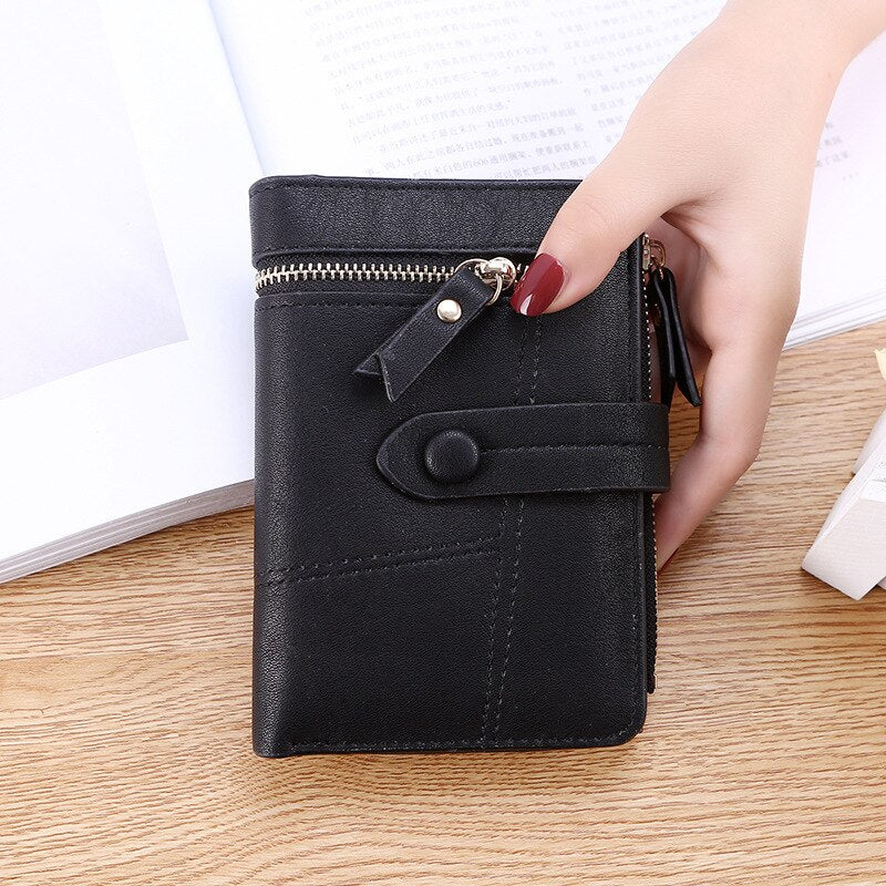 High Quality Women&#39;s Wallet Short Women Coin Purse Wallet Ladies Card Holder Small Hasp Money Bag Clutch Carteira кошелек