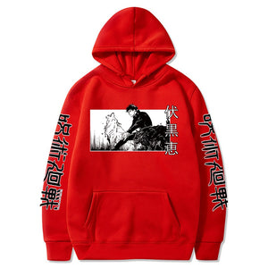Japanese Anime Hoodies Jujutsu Kaisen Men Women Winter Pullovers Sweatshirts Megumi Fushiguro Hoody Tops Mens Hoodies