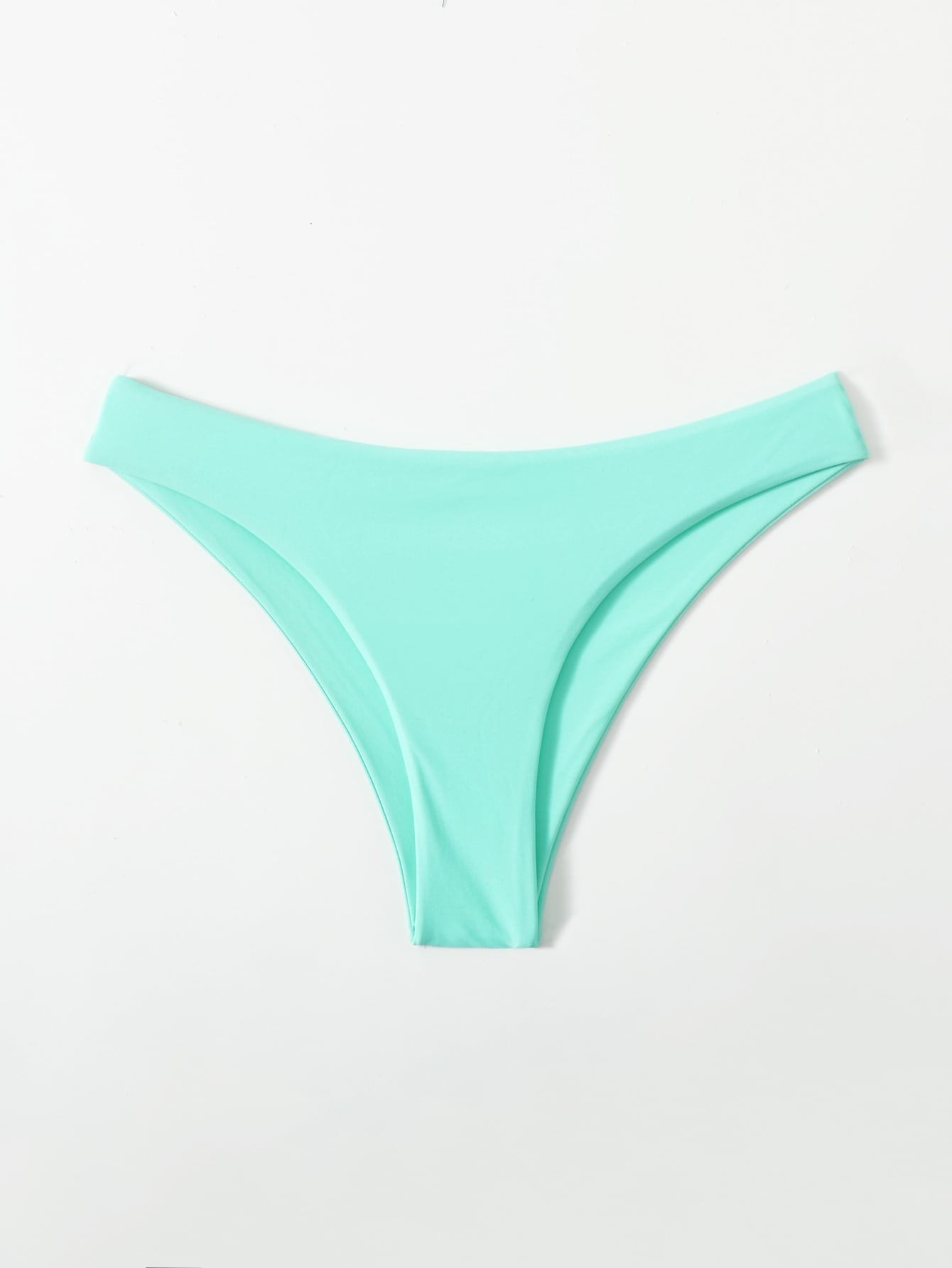 ZTVitality Solid Nylon Sexy Bikini Women's Swimsuit 2021 New Arrival Mid Waist Separate Swimwear Summer Brazilian Bikinis Bottom