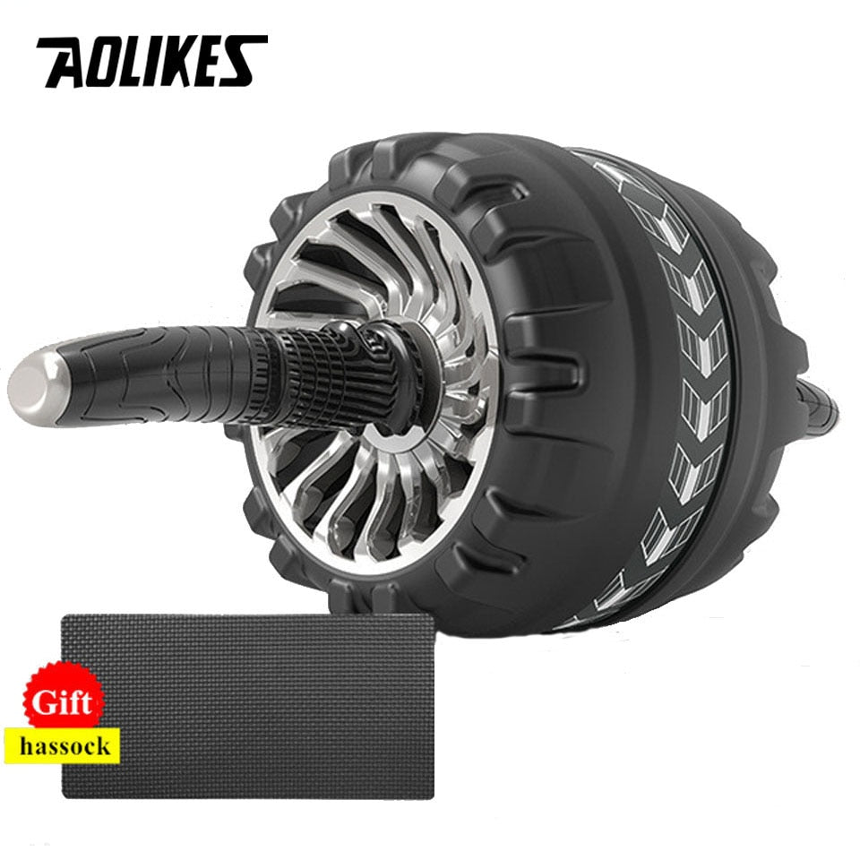 Roller&amp;Jump Rope No Noise Abdominal Wheel Ab Roller with Mat  For Exercise Fitness Equipment Accessories Body Building