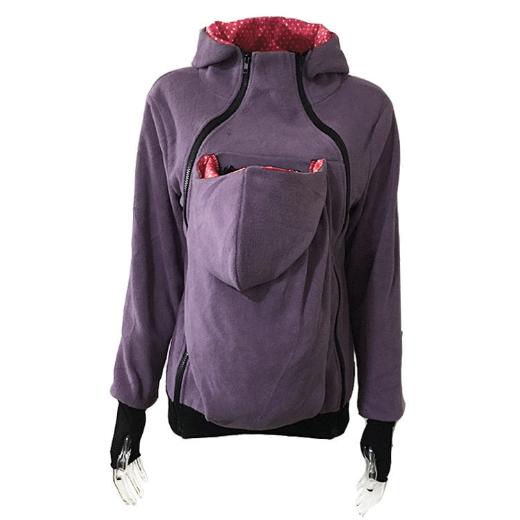 Thickened Pregnancy Cloth Babywearing Maternity Hoodies Baby Carrier Jacket Kangaroo Outerwear Hoodies Multiple Colors Available