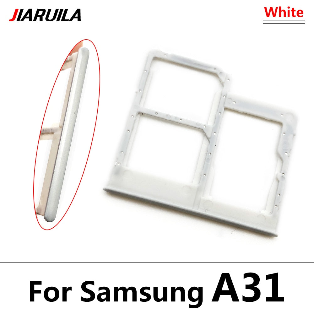 Original Dual Card Phone Sim SD Card Tray For Samsung Galaxy A12 A31 A51 A71 NEW SIM Chip Holder Slot Adapter Drawer Part + Pin
